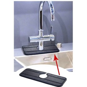 Resim Bundera Evye Mutfak Lavabo Bataryası Musluk Altı Su Emici Matı 