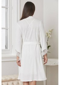 Resim Pierre Cardin 5040 6'lı Modal Gecelik Sabahlık Çeyiz Seti Bordo 001 
