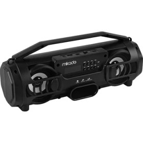 Resim Mikado Md-Bt38 Freestyle Siyah Işıklı Bt-Tf-Usb-Aux-Tws Kablosuz Mp3 Oynatıcı Hoparlör Ses Bombası 