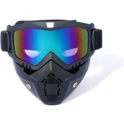 Resim Gözlük Sürüş Gözlükleri, Çıkarılabilir Gözlüklü Motosiklet Gözlükleri Kış Gözlükleri Bisikletçiler İçin Koruyucu Maske Rüzgar Geçirmez03 