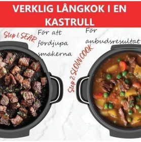 Resim Esmo Home Instant Pot Üstün Yavaş Pişirici/yavaş Pişirici, 7,1l Çoklu Pişirici / 4 Pişirme Fonksiyonu (Yavaş Pişirme, Kızartma, Buharda Pişirme ve Sıcak Tutma Fonksiyonu) Bulaşık Makinesinde Yıkanabilir - 800W 