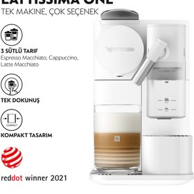 Resim Nespresso F121 Lattissima One Süt Çözümlü Kahve Makinesi, Beyaz 