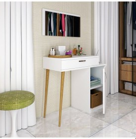 Resim Bicabin Bicabin Martı Novella Decanter Makyaj Masası/Dresuar Lefkas 