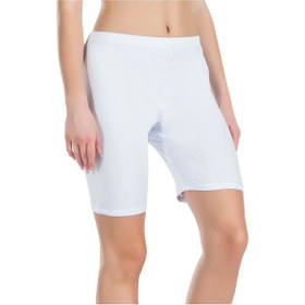 Resim Derya Kurşun Kısa Kadın Tayt 412 Beyaz 