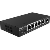 Resim Reyee RG-ES206GC-P 6 Portlu 4 Port Poe(54w)Gigabit Yönetilebilir Switch Ruijie