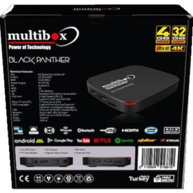 Resim MD GRUP Multibox Black Panter - Android Box 4gb Ram 32gb Hafıza Android Tv Medya Oynatıcı 