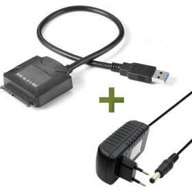 Resim Pmr USB 3.0 Adaptörlü 2.5 Inç-3.5 Inç Sata Harddisk Bağlantı Kablosu 