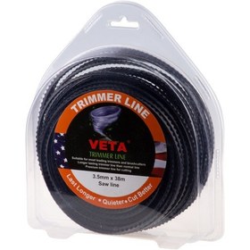 Resim Misina Pro 3.5Mm 38M Siyah Tırtıklı Veta 