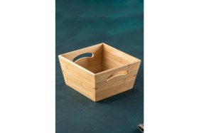 Resim Acar Bambu Ekmek Kutusu 22 cm 