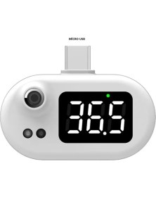 Resim Keepro Micro USB Ateş Ölçer Micro USB Telefonlar Için Ateş Ölçer 