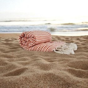 Resim Peştemal Sık Dokuma Günbatımı Turuncu 