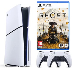 Resim Sony Playstation 5 Slim +2.kol Dualsense +PS5 Ghost of Yotei (ithalatçı Garantili) 