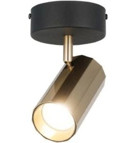 Resim Oktano Siyah Antik Tekli Plafonyer Avize Çok Renkli 