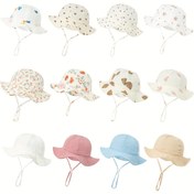 Resim 1 adet Yumuşak ve Nefes Alabilen Bebek Güneş Şapkası - Polyester, Kafatası ve Yıldız Tasarımı, Nem Çekme, Günlük Giyim ve Açık Hava Aktiviteleri için Mükemmel, Bahar/Yaz Temel, Her Gün Başlık | Eğlenceli Şapka Tasarımı | Rahat Başlık, Bebek Aksesuarları 