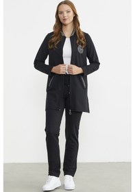 Resim Sementa Marine Detaylı Tunik Eşofman Takım - Siyah 001 