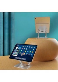 Resim Vexor 360 Derece Dönebilen Yükseltilmiş Masaüstü Ayarlanabilir Metal Tablet Standı 