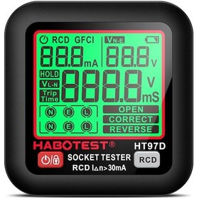 Resim Geeroyoo Habotest Ht97d Akıllı Priz Test Cihazı: Otomatik Kapanma, Yüksek Çözünürlüklü Ekran, Geniş Kullanım Alanı 