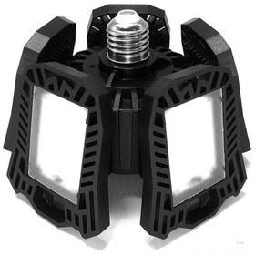 Resim Geeroyoo 120w Siyah Dökme Metal 4 Blades Katlanabilir Led Garaj Lambası - Depo Mağaza Işıklandırma Aleti Diğer 
