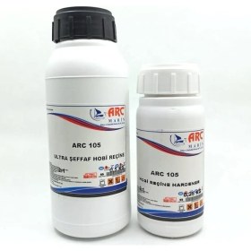 Resim ARC105 Epoksi Reçine Ultra Şeffaf Hobi Epoksi Seti 0,75 kg Set 