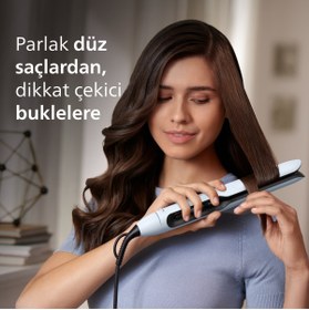 Resim Philips Saç Düzleştirici Bhs520/00,bukle Özelliği,argan Yağı Katkılı,iyonik Bakım,kılıf Hediyeli 