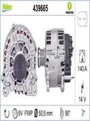 Resim Valeo 439665 Alternator 12 V 140A Volkswagen Golf V / VI 05- / Jetta III - IV 1.4 03C903025D (WR535524) 