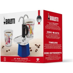 Resim Braventa Collection - Set Mini Express: Ocak Üstü Espresso Pişirici + 2 Cups - Kandinsky Serisi 
