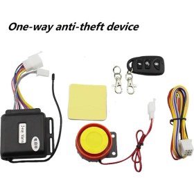 Resim Pengfushop5 No.1 Tarzı Iki Yönlü Motosiklet Hırsızlık Alarmı Uzaktan Motor Çalıştırma Iki Yönlü Güvenlik Alarmı Scooter Moto Hırsızlık Koruması Titreşim Sensörü (Yurt Dışından) 