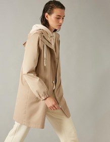 Resim Fermuarlı Oversize Trençkot 