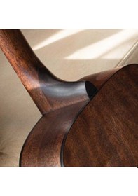 Resim Cort Earth60op Akustik Gitar, Open Pore, Masif Ladin Kapak, Arka 