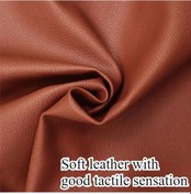 Resim Kendinden Yapışkanlı Deri Tamir Yama Seti Kanepe Mobilya Araba Koltukları İçin Dark Red 100x50cm 