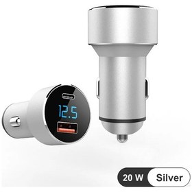 Resim Silver Araç İçi Usb 3.0 Type C Soketli 20 Watt Çakmaklık Güç Adaptörü Tüm Cihazlar 12v-24v 