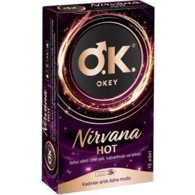 Resim Okey Nirvana Hot Prezervatif 10 Adet 