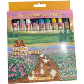 Resim Pastel Boya 18 Renk Çok Renkli 