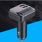 Resim Kosona Araç Şarj Aleti Bluetooth Çalar - Fm Transmitter, Çift Usb, Telefon Cevaplama, Sigara Çakmaklı, Siyah 3.1a 