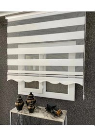 Resim A Kalite Zebra Perde Alüminyum Kasa Kolay Aparat Etek Dilim 