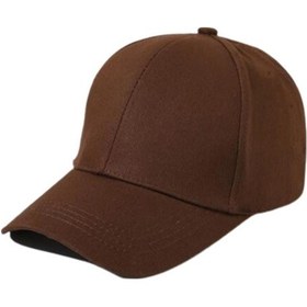 Resim Unisex Ayarlanabilir Kahverengi Spor Basic Şapka Kahverengi 