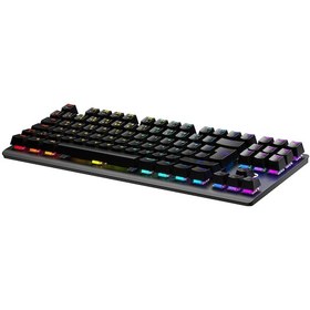 Resim CetKing Eva 7 60M Mekanik Kablolu, 2.4ghz, Bluetooth 3 Mod Blue Switch Türkçe Q USB Rgb Klavye 