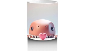 Resim Kalpli Gözlük Takmış Tatlı Domuzcuk – Baskılı Kahve Kupası 