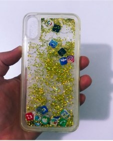 Resim İVEYS Iphone X - Xs Uyumlu Sulu Akışkanlı Silikon Kılıf 