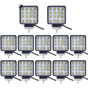 Resim Yağmur 12 Adet 16 Ledli Off Road Sis Farı Çalışma Lambası 12 Volt / 24 v 
