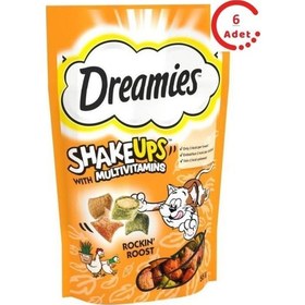 Resim Dreamies Shakeups Vitaminli Kedi ve Yavru Kedi Ödül Maması 6 x 55 G 
