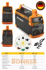 Resim BÖHRER MMA-200 Yüksek Kaliteli 200 Amper Yeni Nesil İnverter PFC Taşınabilir Elektrot Kaynak Makinesi 