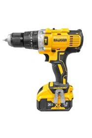 Resim Bulldozer Xr 36v 5ah 13mm Metal Madren Darbeli Çift Akülü Şarjlı Vidalama Matkap 