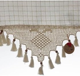 Resim Demirhan Perde Kırmızı Kanaviçeli Otantik Perde 280 x 220 