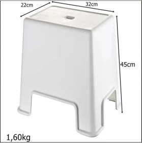 Resim İlk El Grup Ieg™ Büyük Boy Banyo Taburesi ROYALEKS-129 