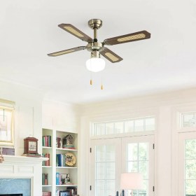 Resim Dlc Poyraz Antik 107 cm Tavan Vantilatörü 