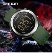 Resim Cloud011 Sanda's Unisex Elektronik Spor Saati Green Renk Geri Sayım Ve Çok Fonksiyonlu Hediye Diğer 