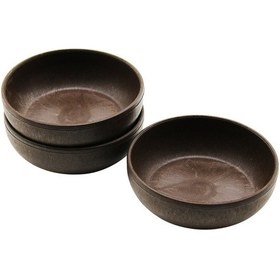 Resim 3pcs Naturel Plastik Çerezlik Çap: 10cm - Derinlik: 3cm 5224 Renkli 