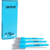 Resim Cartainer Firmpro Turkuaz Üçlü Sentetik Fırça Seti 