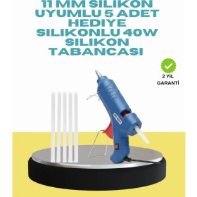 Resim Twin Store 5 Silikon Hediyeli 40W Silikon Tabancası Ev Hobi Kullanımı 